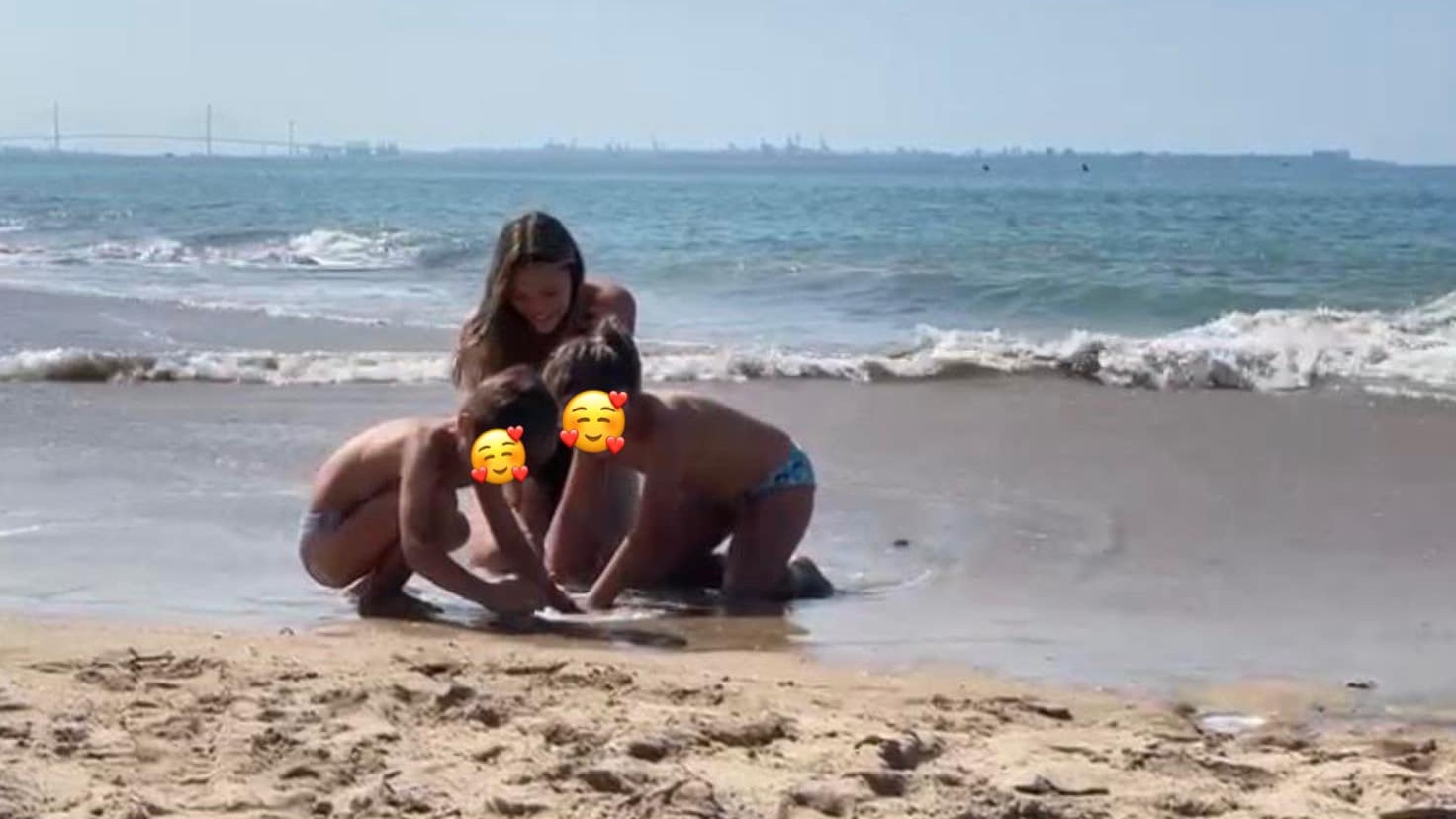 Laura au pair programja Spanyolországban_strandolás